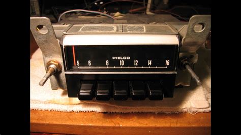 philco auto radio restoration parts